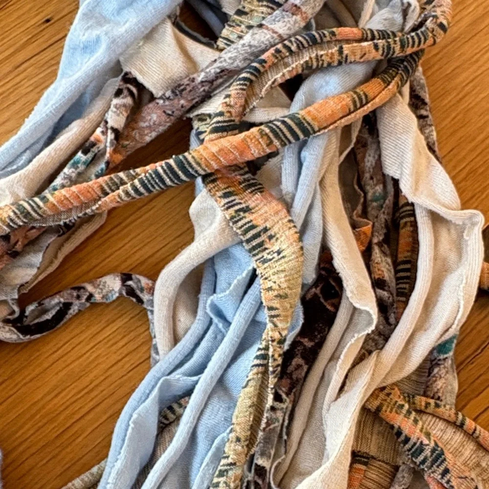 Multicolor Fabric Infinity Scarf